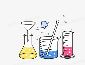 手繪卡通化學學習用品插畫PNG素材推薦 熊貓辦公精選下載